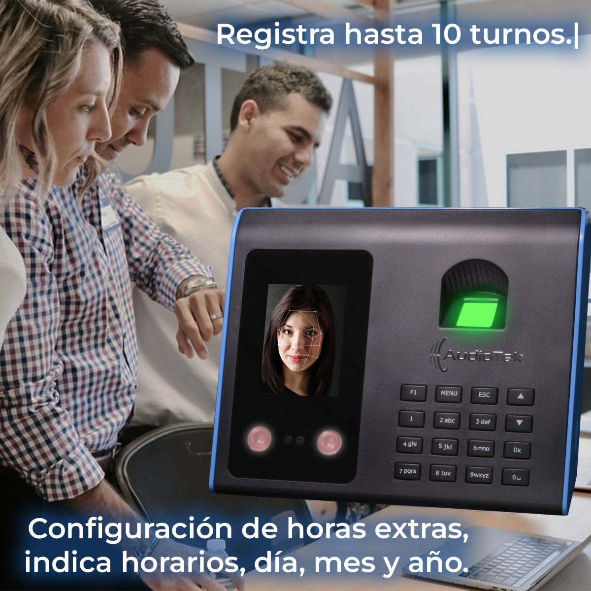 Reloj Checador Biometrico Huella Dactilar Entrada Seguridad
