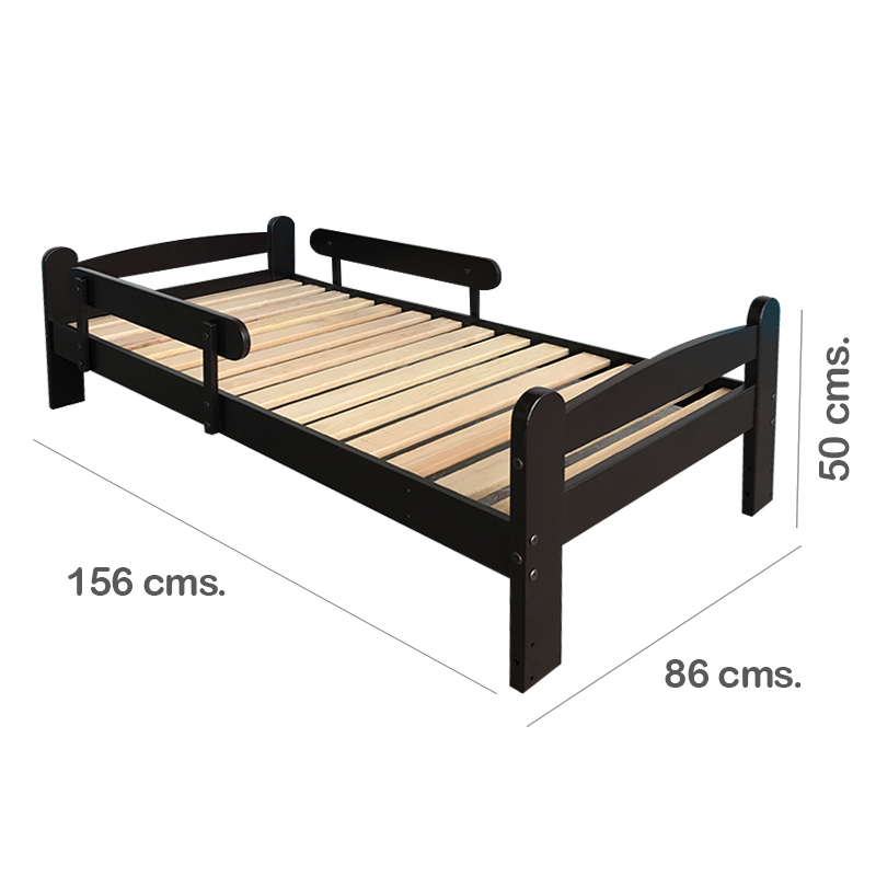 Cama Infantil Montessori Zen Chocolate