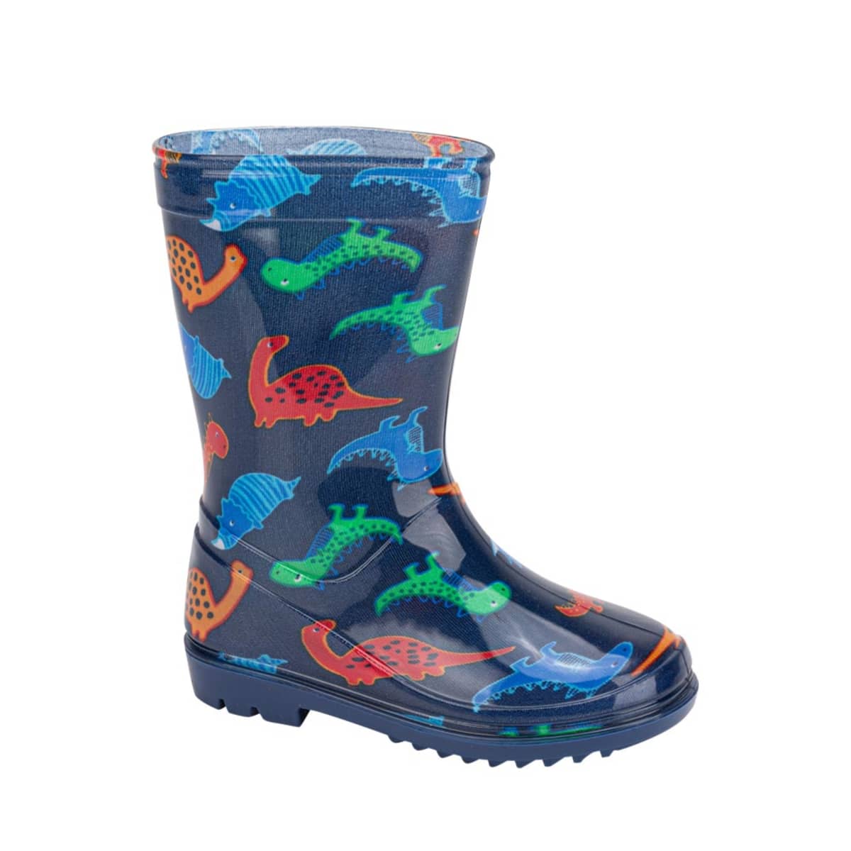 Botas de lluvia Schatz Kids color azul marino con dinosaurios, mod. 1037328