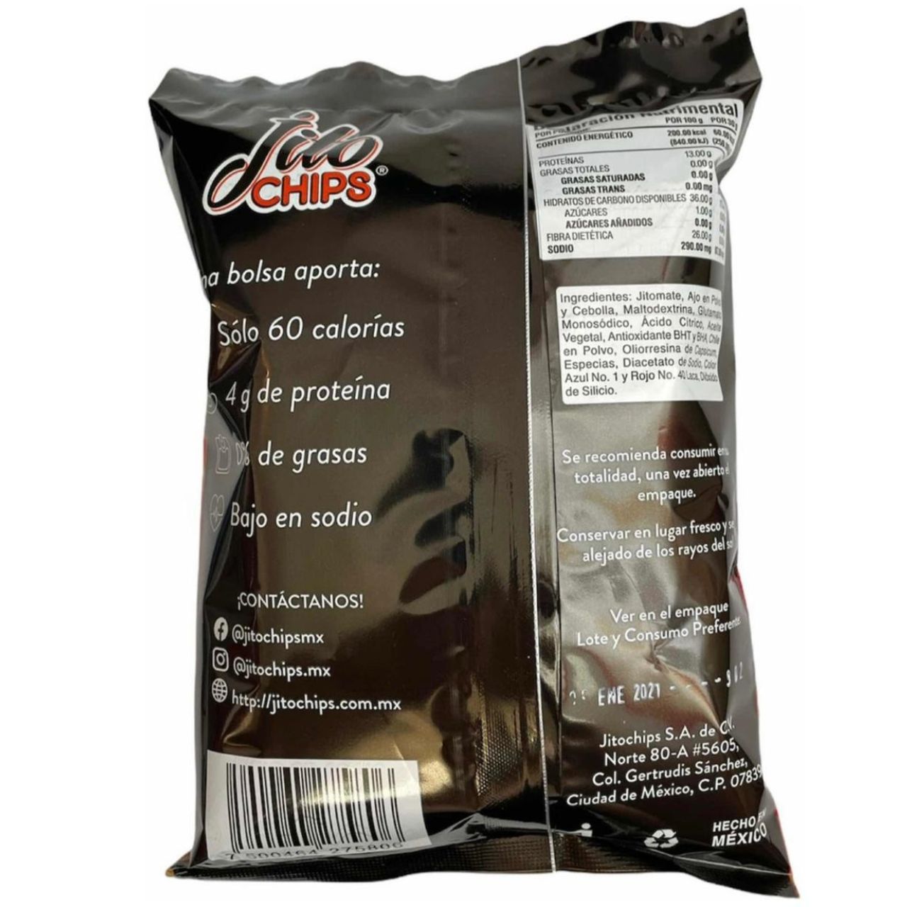 Hojuelas de Jitomate Deshidratado Sabor Chile Limon Jitochip's 30 gr