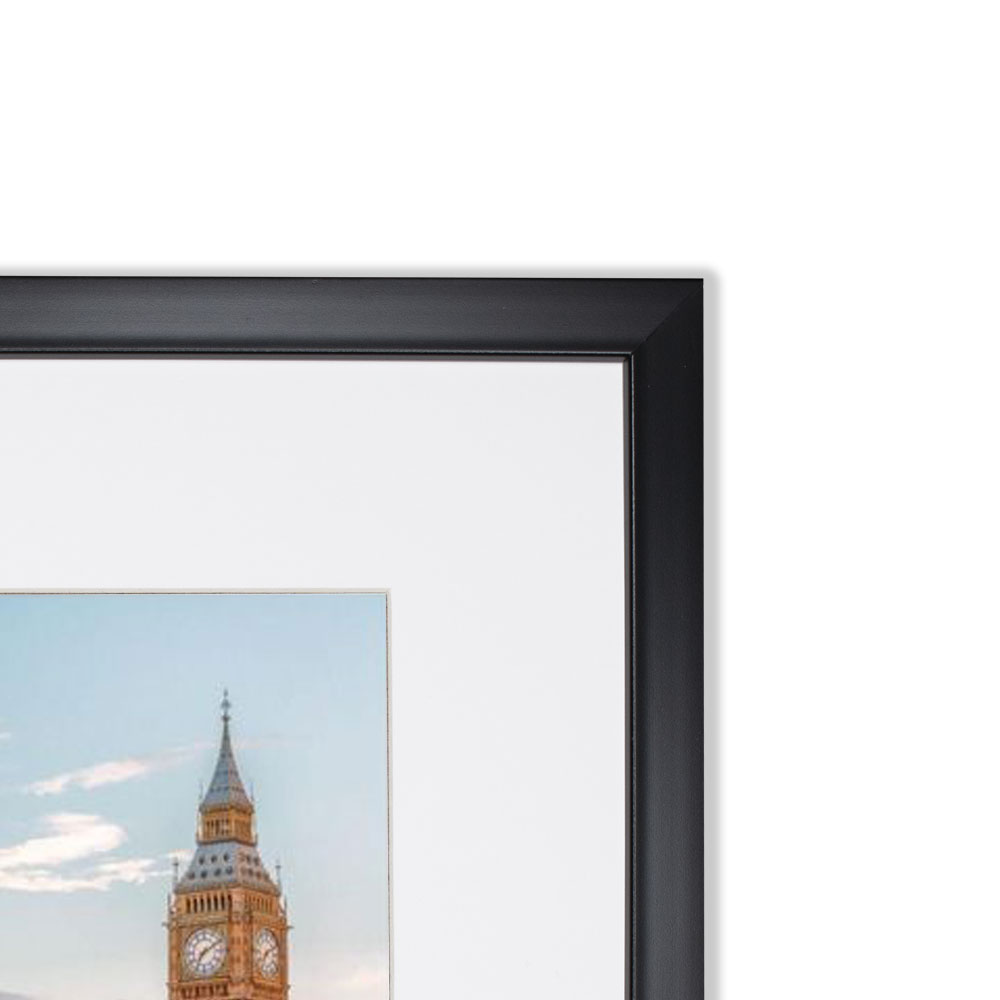 Set de 4 Marcos Decorativos con Marco negro con cristal y marialuisa