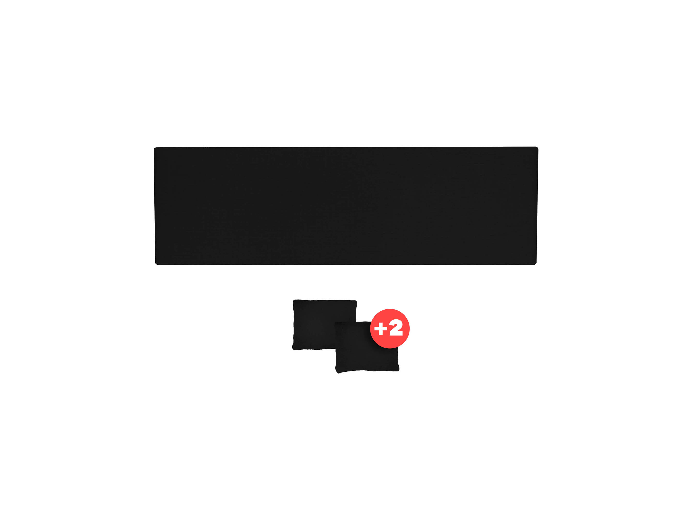 Cabecera Matrimonial Colgante Económica - Negro