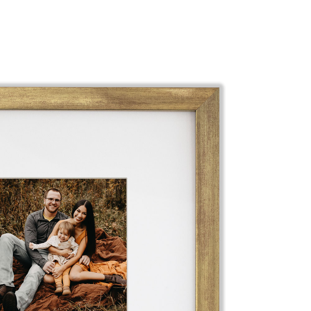 Set de 6 Marcos Decorativos con Marco Dorado con cristal y marialuisa