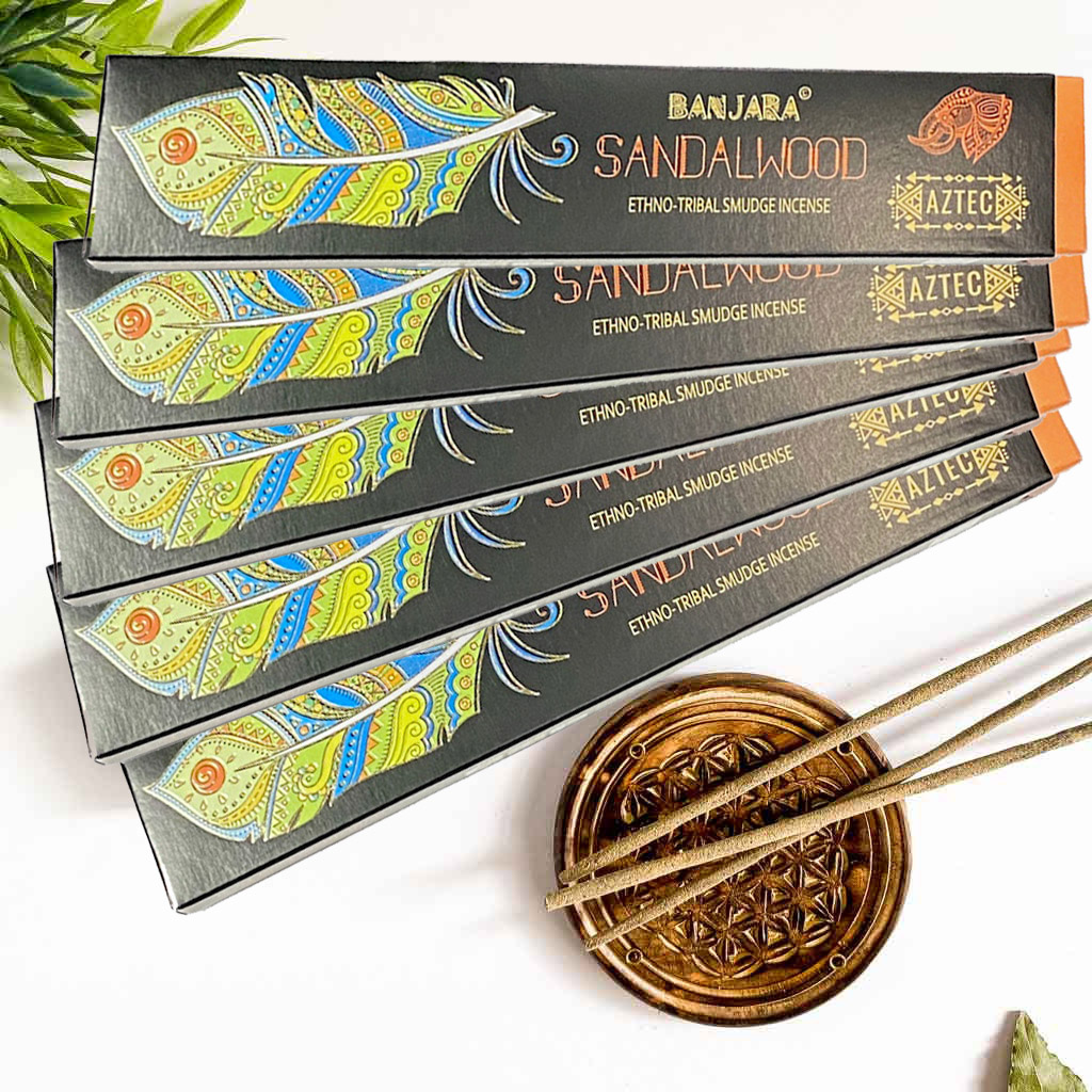 Incienso Banjara Ehtno Tribal Sandalo Sandalwood 5 Piezas
