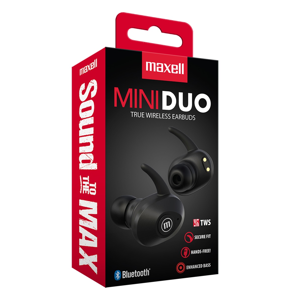 Audífonos Bluetooth Maxell Mini Dúo, True Wireless, 348481