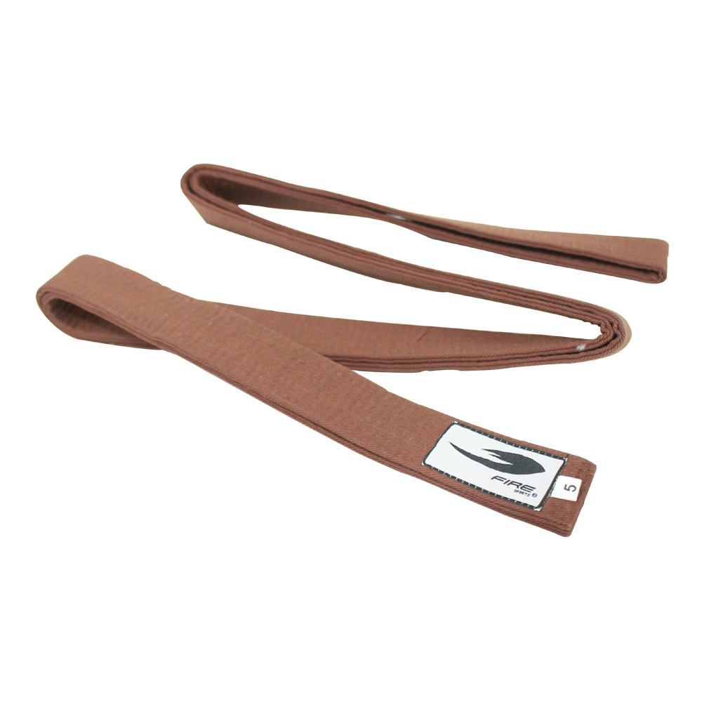 Cinta de Grado Fire Sports Cinturón Deportivo Judo Artes Marciales Café