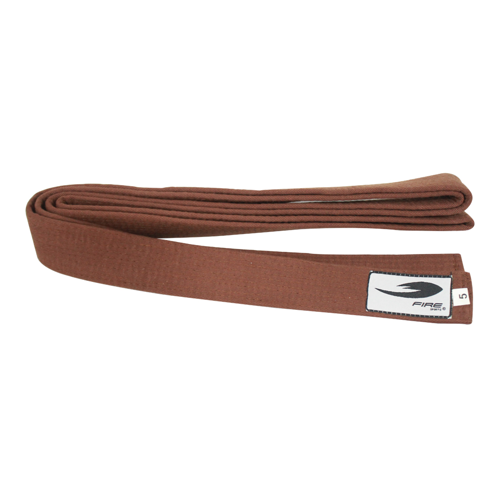 Cinta de Grado Fire Sports Cinturón Deportivo Judo Artes Marciales Café