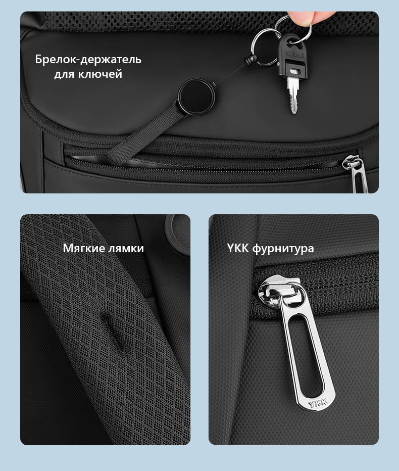 Productos Maletín pequeño Mark Ryden. Ideal para uso diario. Espacio para tableta, teléfono y accesorios. Material resistente al agua. Modelo 1088