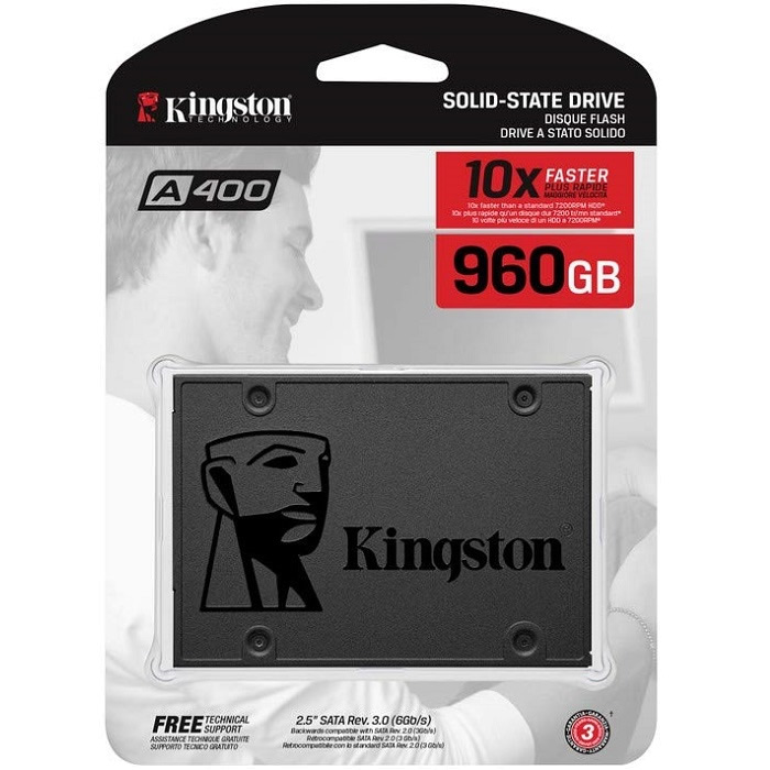 Unidad De Estado Sólido SSD Kingston A400 960GB 2.5 Sata3 7mm