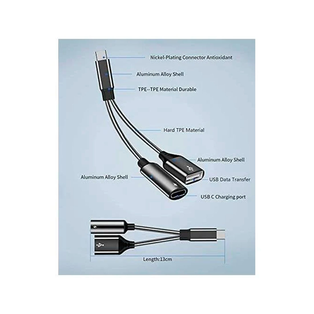 Adaptador Multifuncional al IP a USB Tipo C