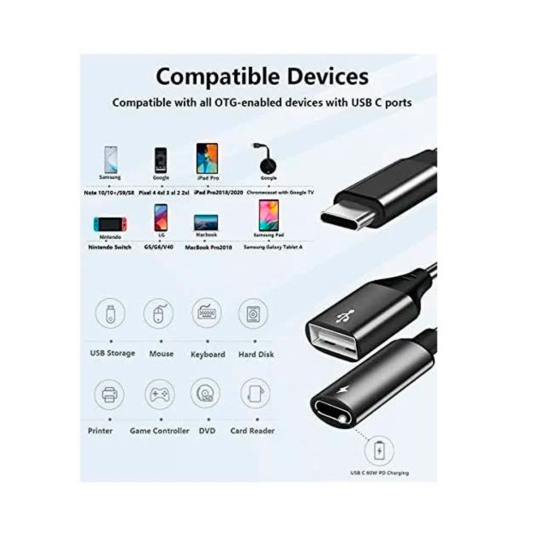 Adaptador Multifuncional al IP a USB Tipo C