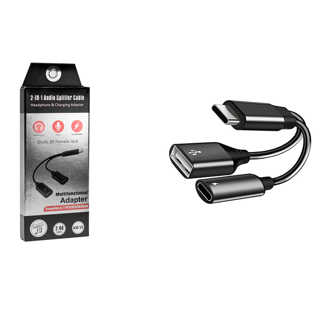 Adaptador Multifuncional al IP a USB Tipo C