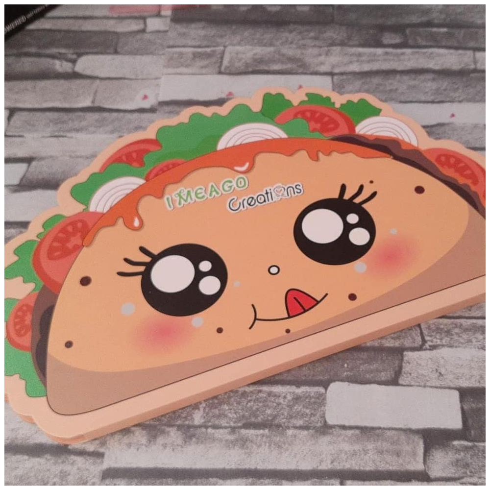 Paleta de maquillaje  Taco 45 sombras de ojos diseño único de caja de taco. El mejor juego de regalo.