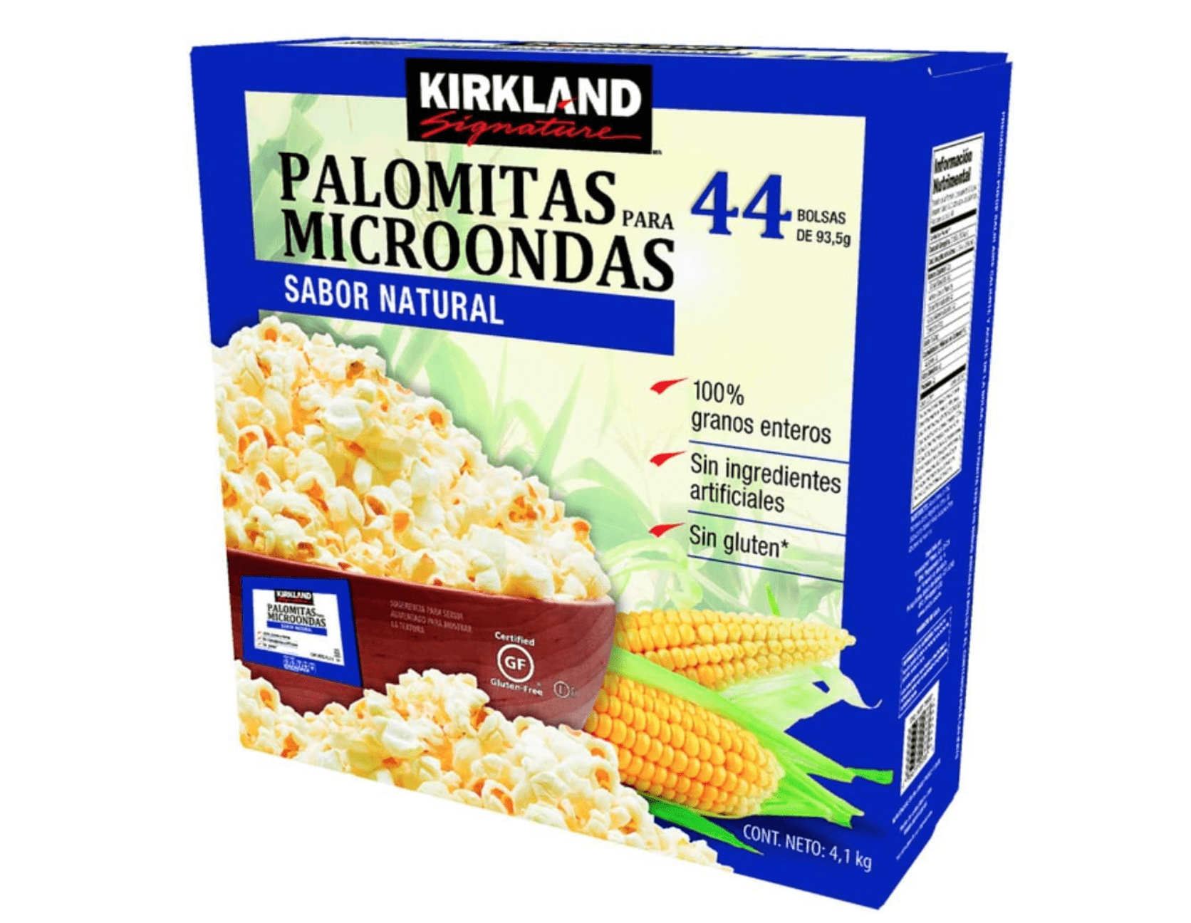 Kirkland Signature Palomitas Sabor Natural - 44 Bolsas 