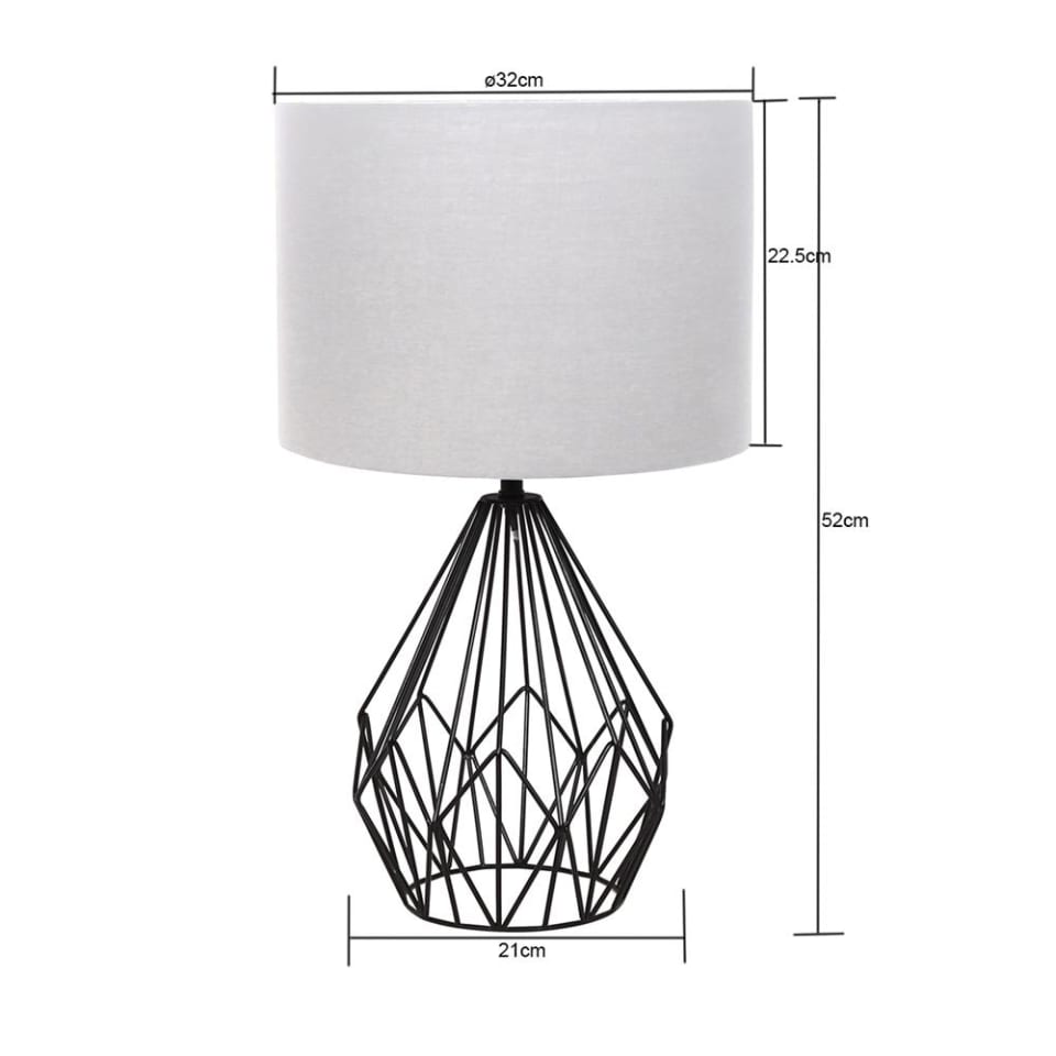 Lampara de buro Metal Blanca