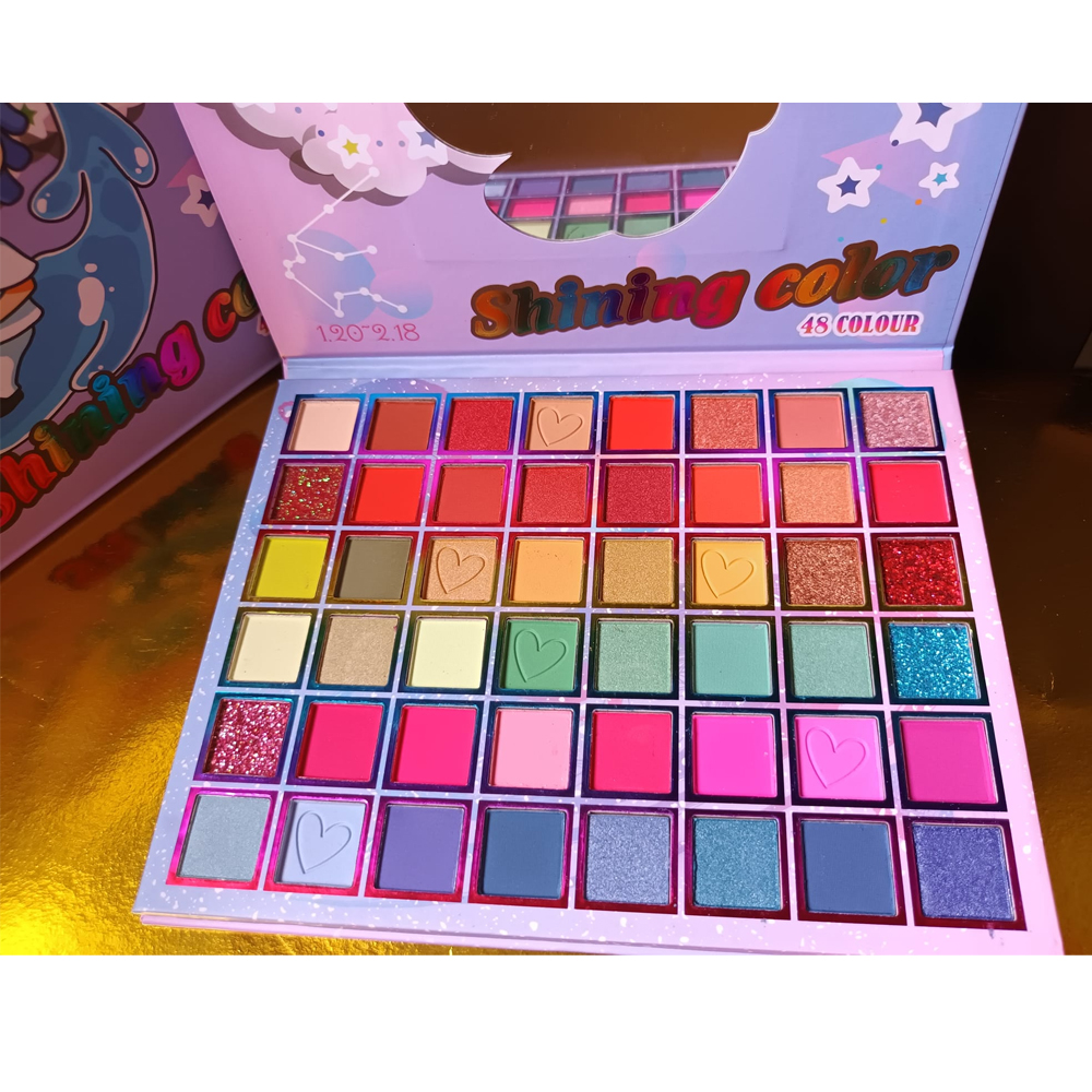 Paleta de 48 Colores Tonos sombra de ojos polvo maquillaje para Niñas desata a su artista interior