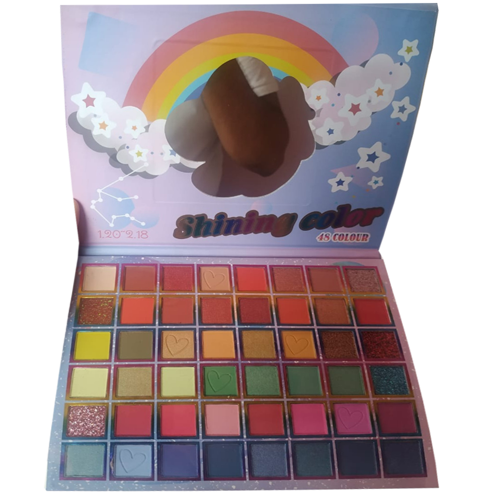 Paleta de 48 Colores Tonos sombra de ojos polvo maquillaje para Niñas desata a su artista interior