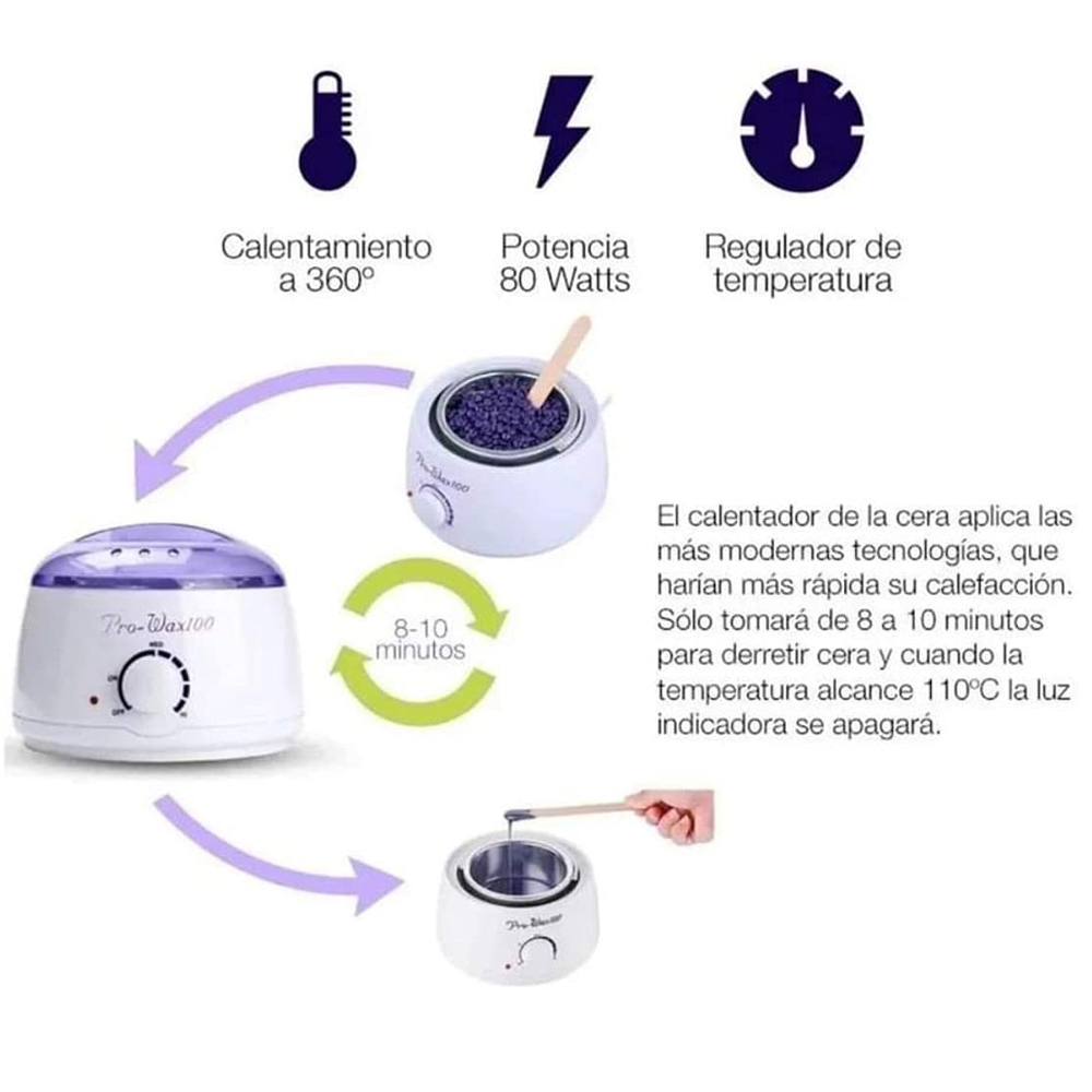 Calentador de cera electrico Profesional para depilacion Pro-wax100 