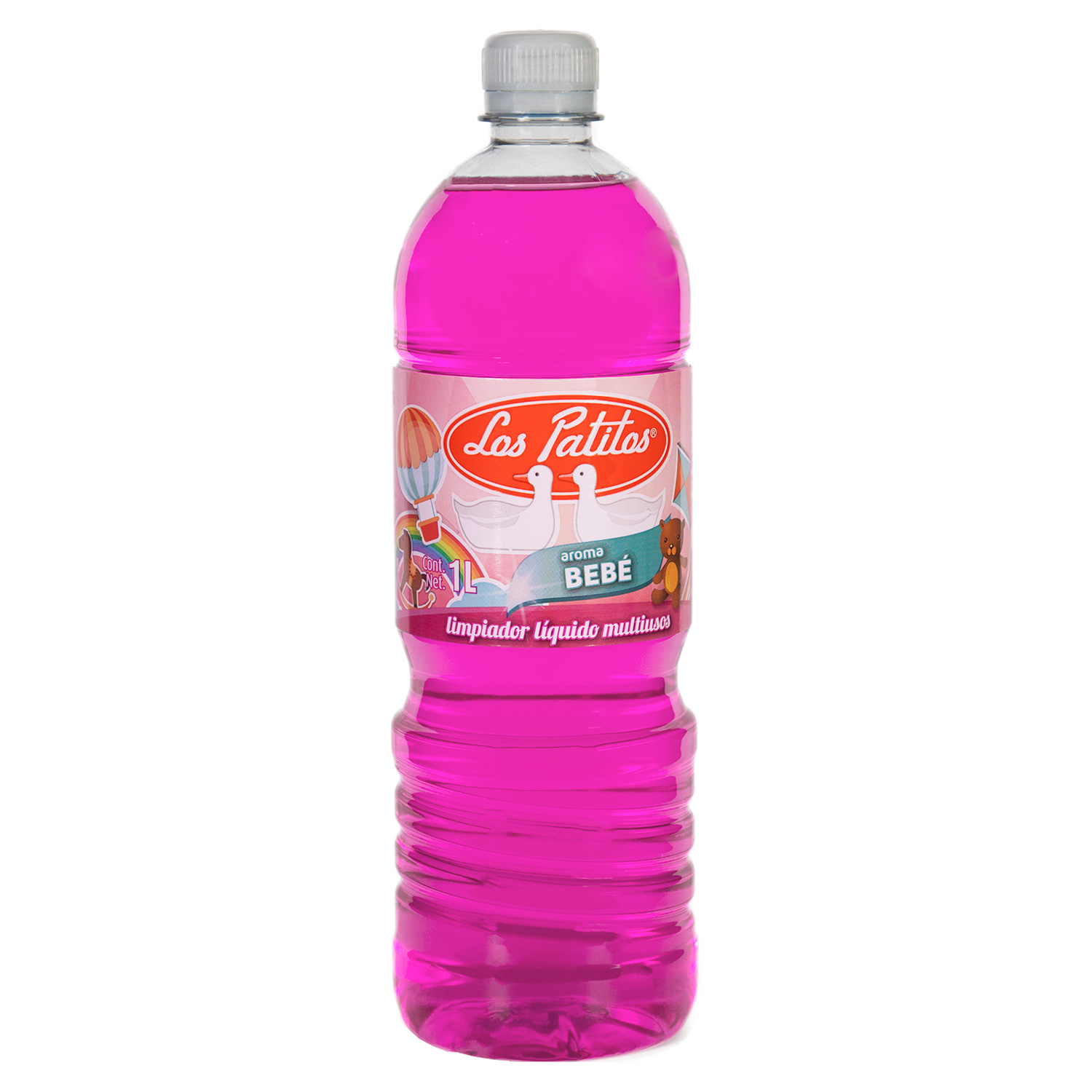 Limpiador Multiusos Los Patitos Aroma Bebé Caja Con 12 Botellas De 1 Litro