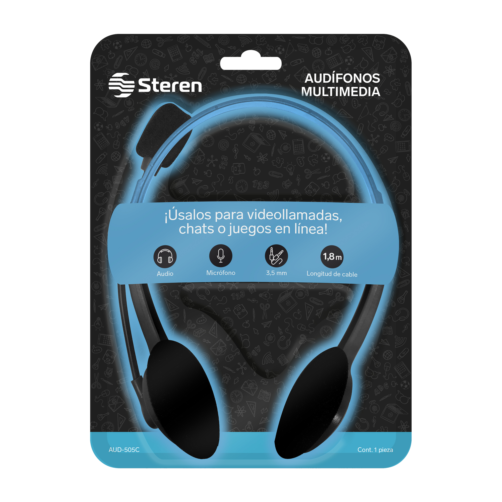 Audífonos Bluetooth* / 3,5 mm para Gamers Steren Tienda