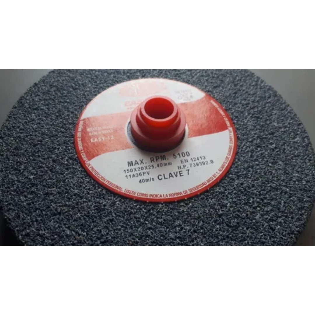 Piedra Para Esmeril De 6 X 3/4 X 1 Grano 36 Autromex Aus-7