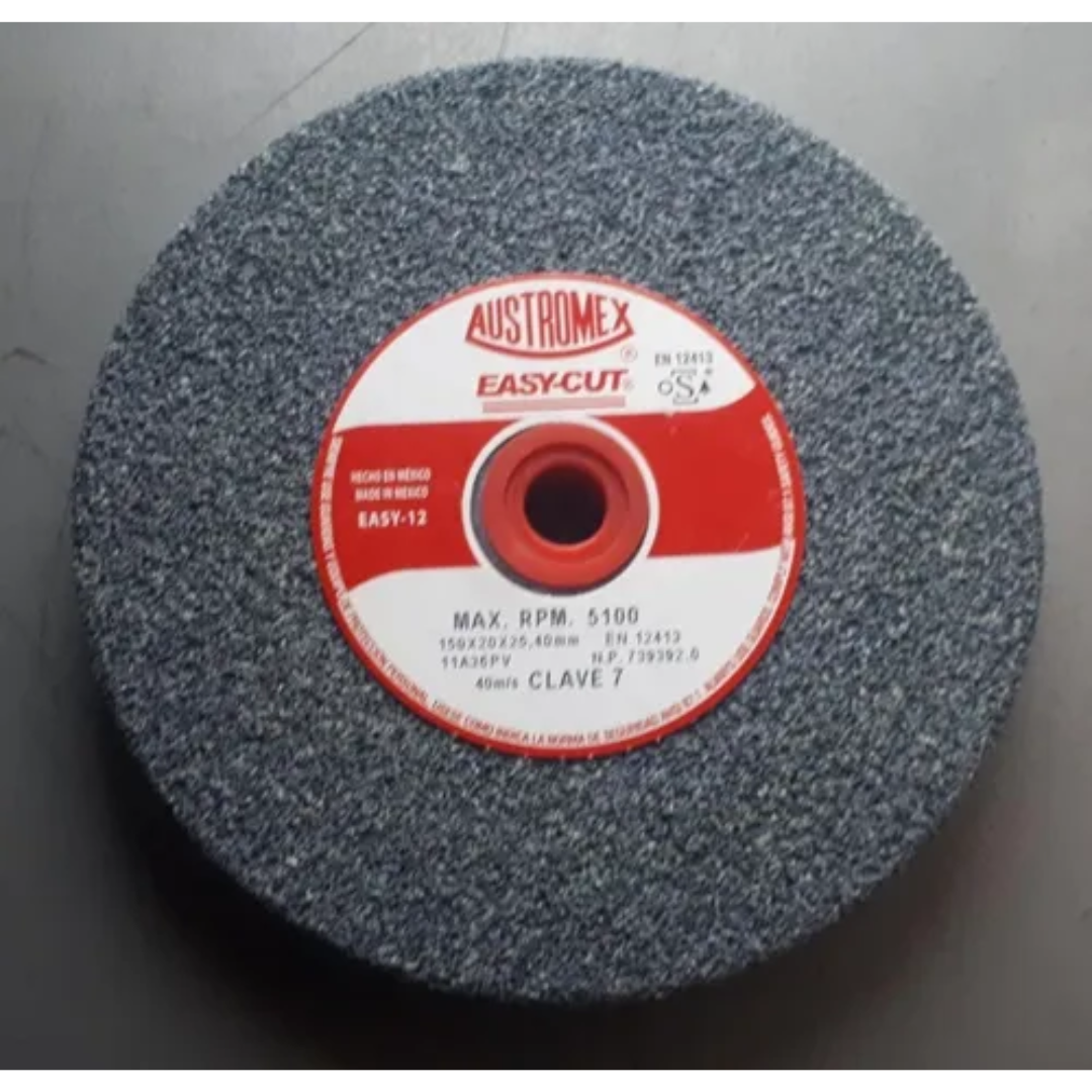 Piedra Para Esmeril De 6 X 3/4 X 1 Grano 36 Autromex Aus-7