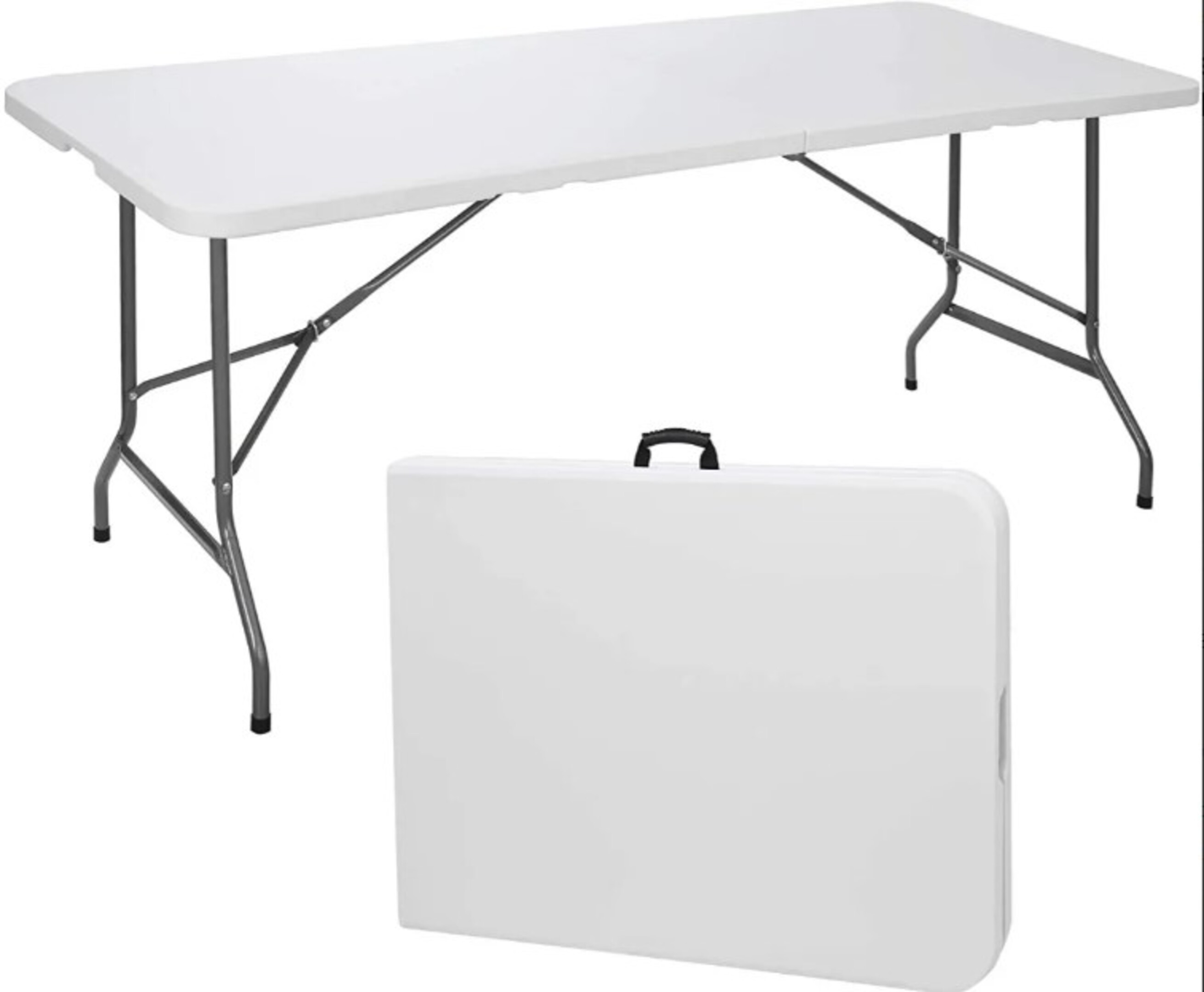 Mesa Plegable Multiusos de Plástico tipo Portafolio 180 cms