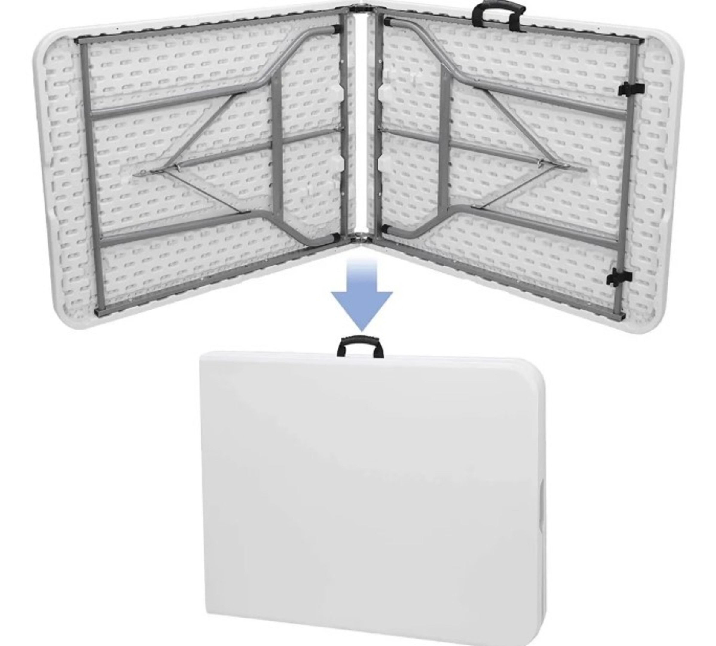 Mesa Plegable Multiusos de Plástico tipo Portafolio 180 cms