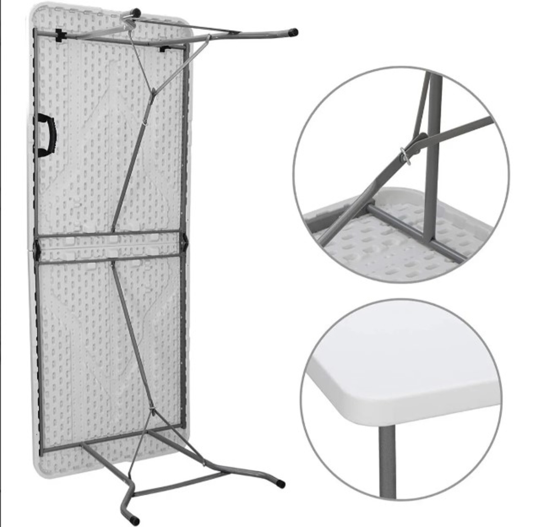 Mesa Plegable Multiusos de Plástico tipo Portafolio 180 cms