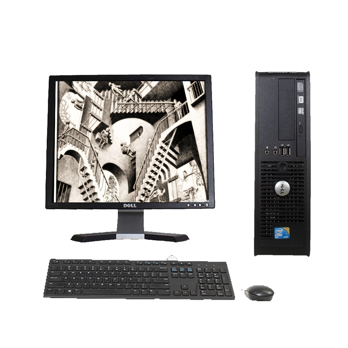 Computadora Core 2 Duo Gran almacenamiento 4gb de ram , 500 gb HDD y monitor de 19 pulgadas