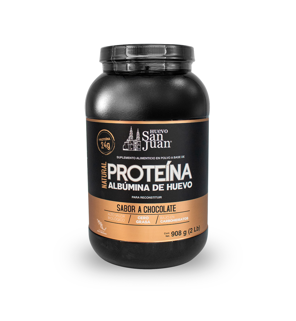 Proteína de albúmina de huevo San Juan sabor chocolate 908 GR