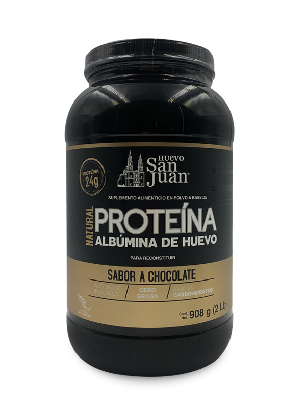 Proteína de albúmina de huevo San Juan sabor chocolate 908 GR