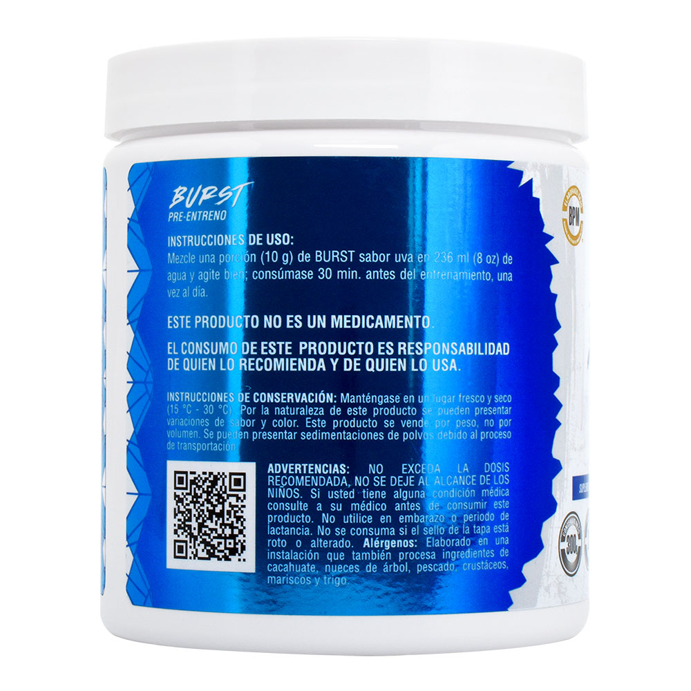 BP Pre entreno Burst Uva 30 srvs