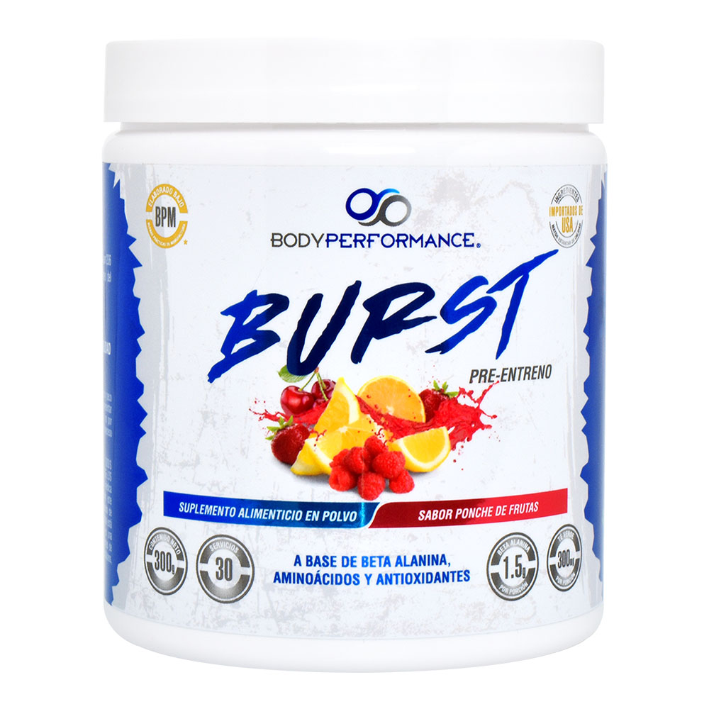BP Pre entreno Burst Ponche de Frutas 30 srvs