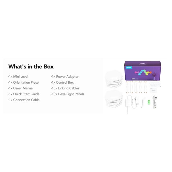 Govee Glide Hexa Light Panels, Paneles de Luz Hexagonales