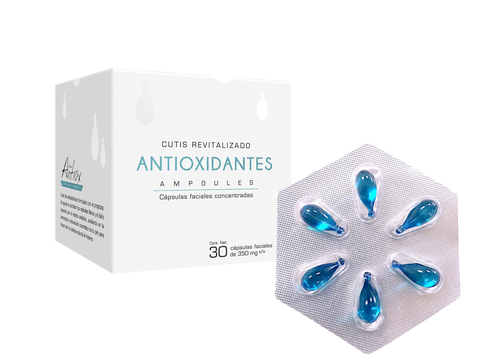 Ampolletas faciales concentradas Antioxidantes. Glules®