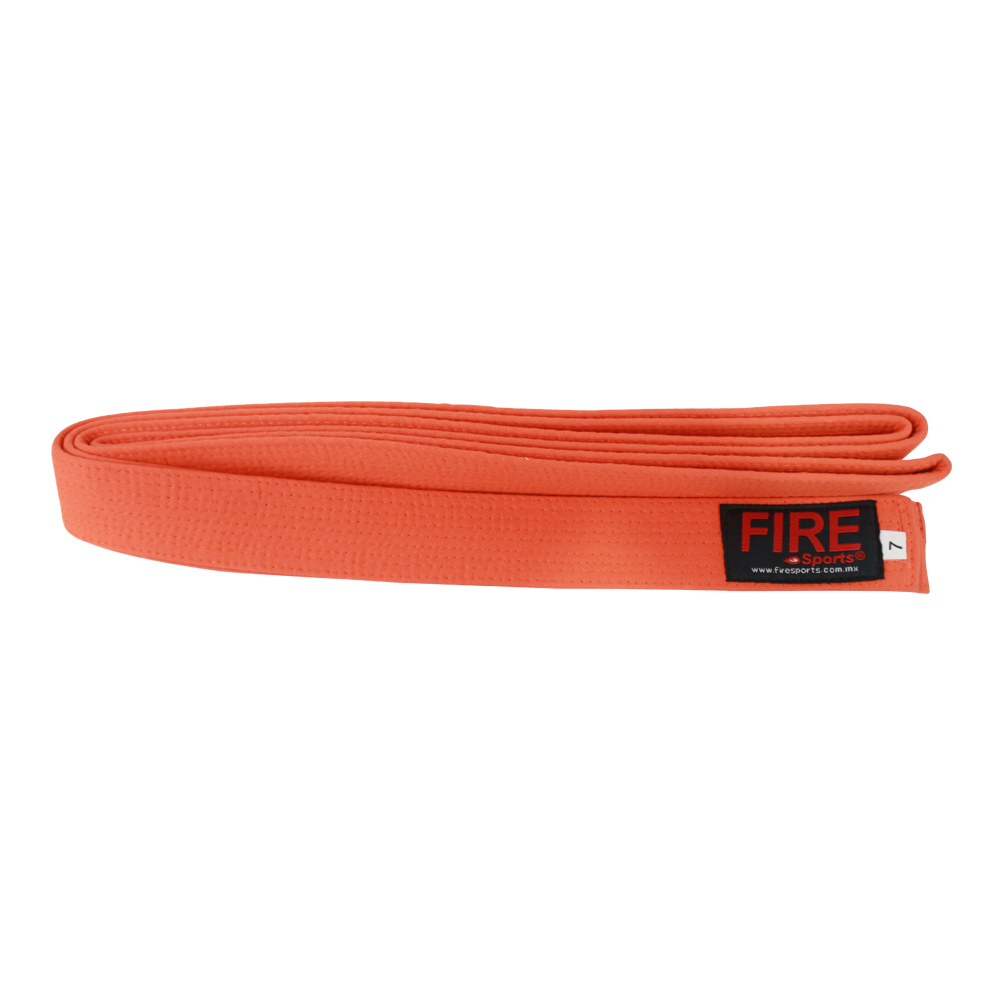 Cinta de Grado Fire Sports Cinturón Deportivo Judo Artes Marciales Naranja