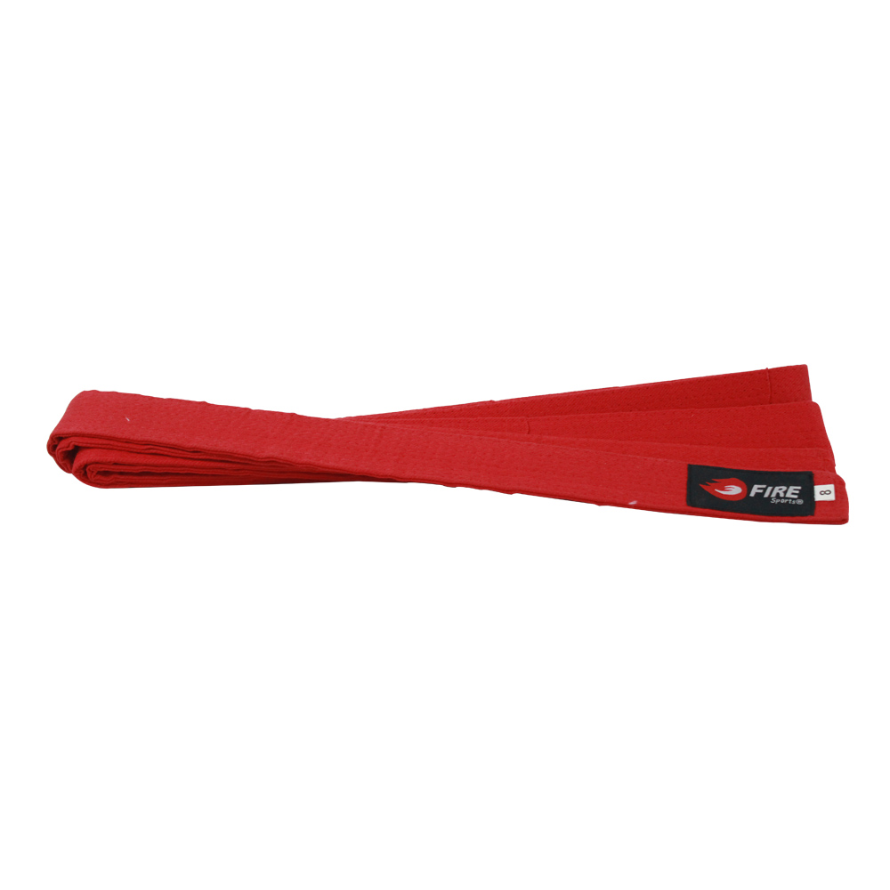 Cinta de Grado Fire Sports Cinturón Deportivo Judo Artes Marciales Rojo