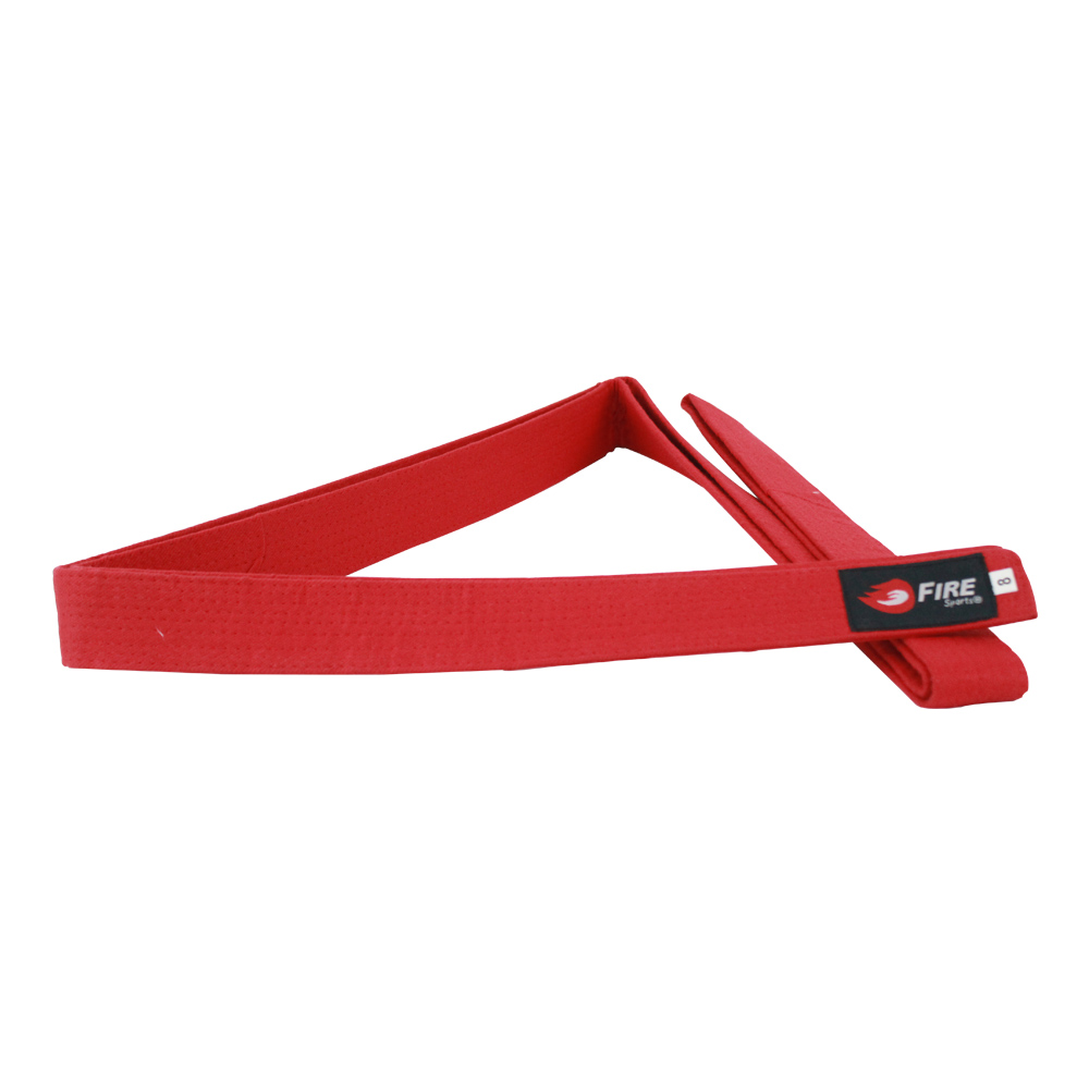 Cinta de Grado Fire Sports Cinturón Deportivo Judo Artes Marciales Rojo