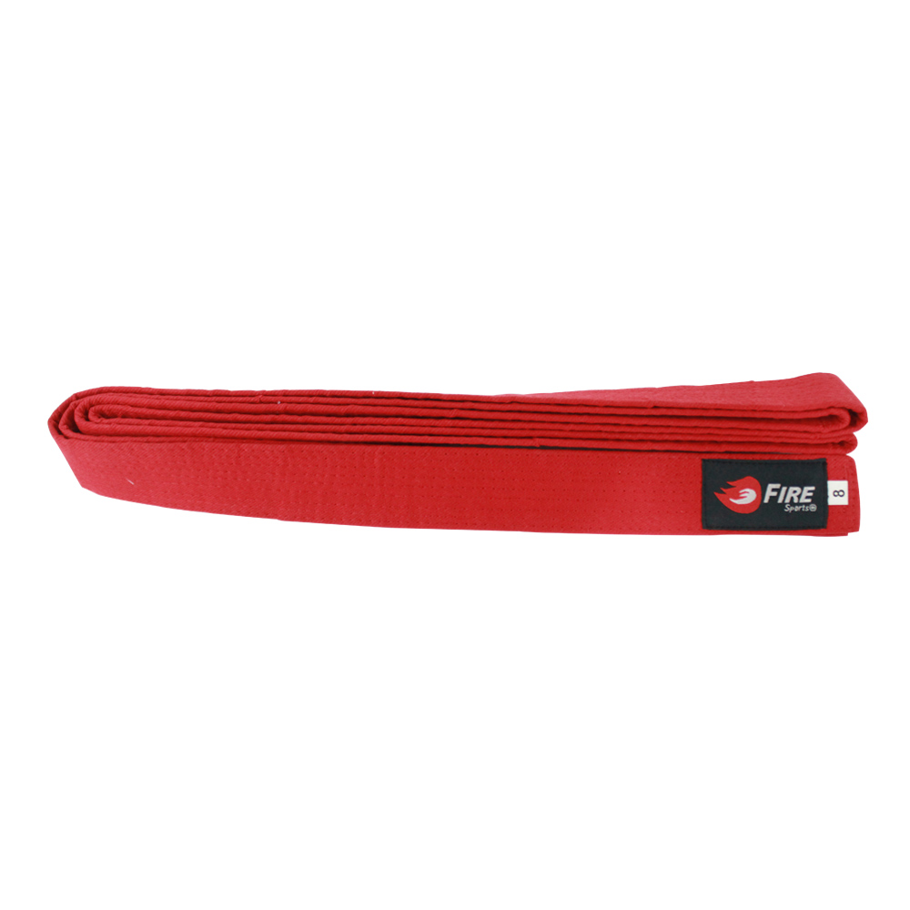 Cinta de Grado Fire Sports Cinturón Deportivo Judo Artes Marciales Rojo
