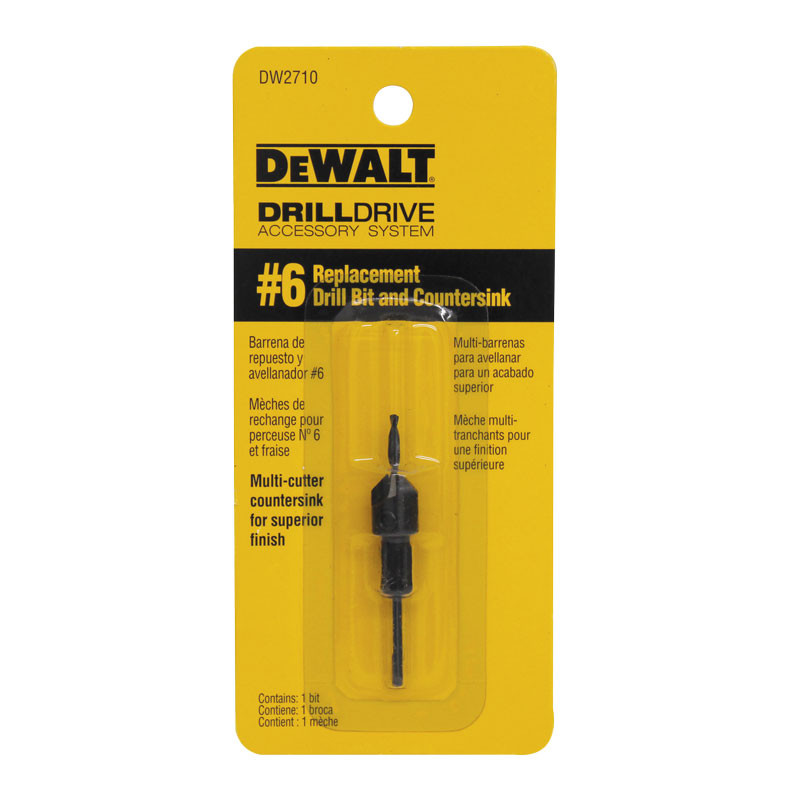 Broca Avellanador 6 Pg Carpinteria Madera 1 pz Dewalt Dw2710