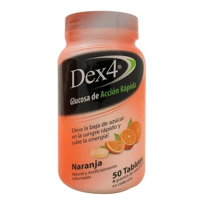 Dex 4 - Glucosa de Rápida acción Masticable DEX4