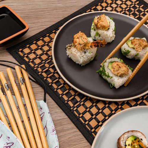 Kit Para Hacer Sushi en Casa Hecho de Bambú