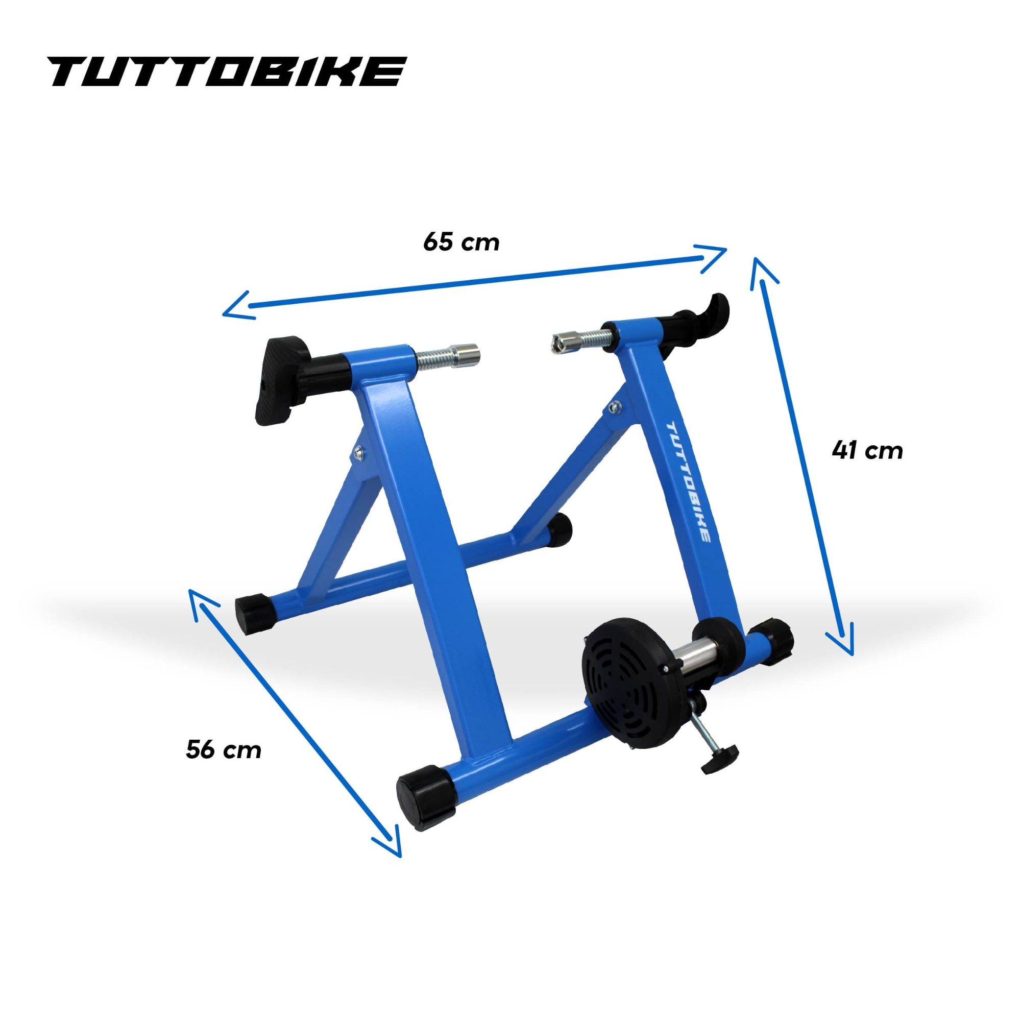 Rodillo Entrenador Estático Bicicleta Tuttobike R 26 27 29 700 Azul