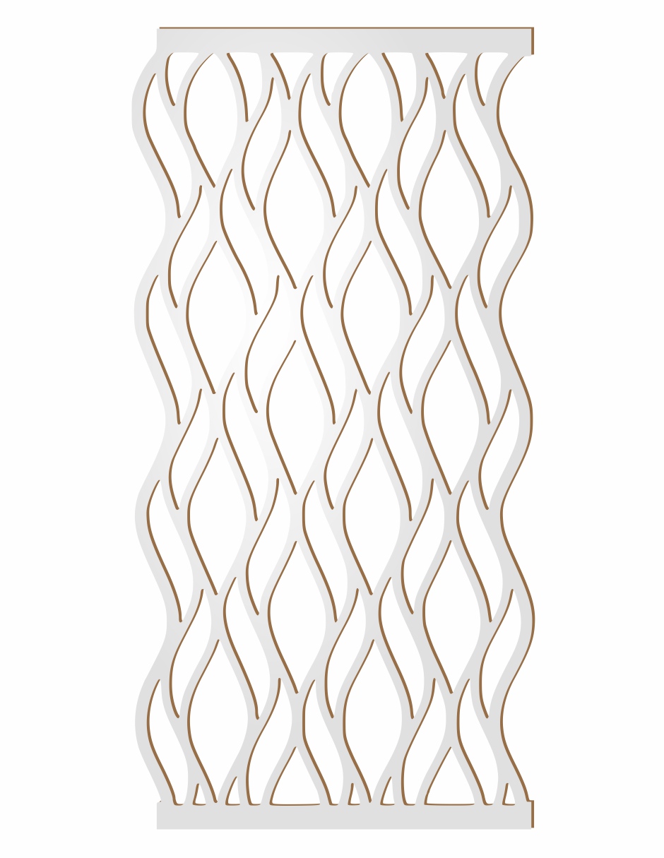 PANEL DECORATIVO CELOSIA BLANCO  15MM A108 