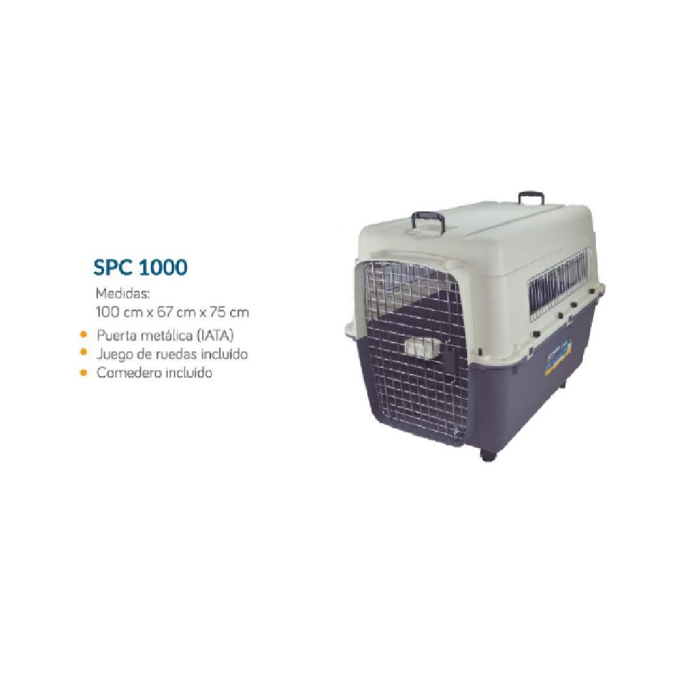 Transportadora Mascota Perro Extra Grande Spc-1000 Sunny