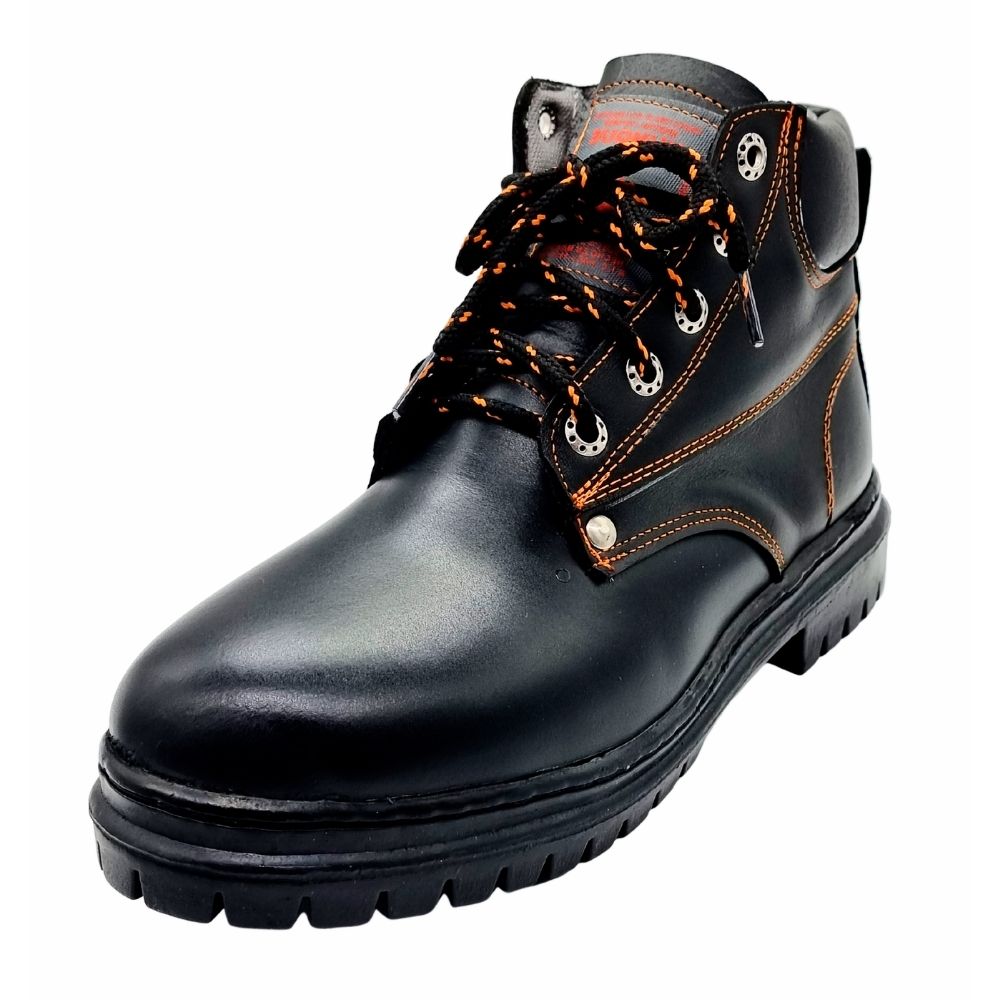 Botas industriales para Trabajo 100% cuero con casco de acero ligeras cómodas y resistentes Botas para construcción de uso rudo con tecnología