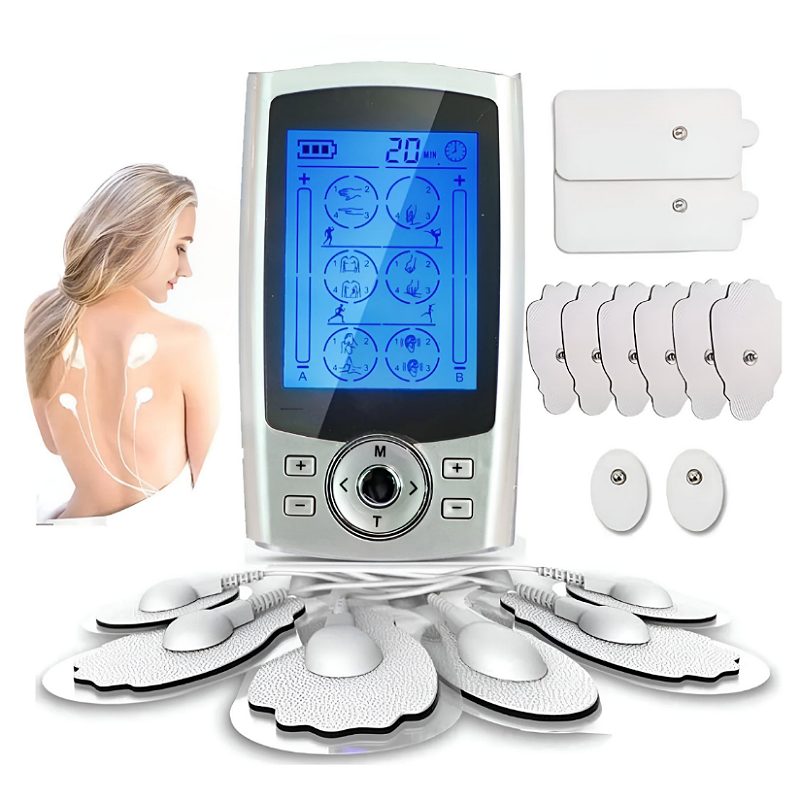 Electroestimulador De Pulso Doble Canal Tens Con 24 Modos