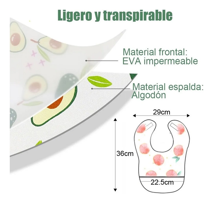 Baberos Impermeables Para Bebé Unisex