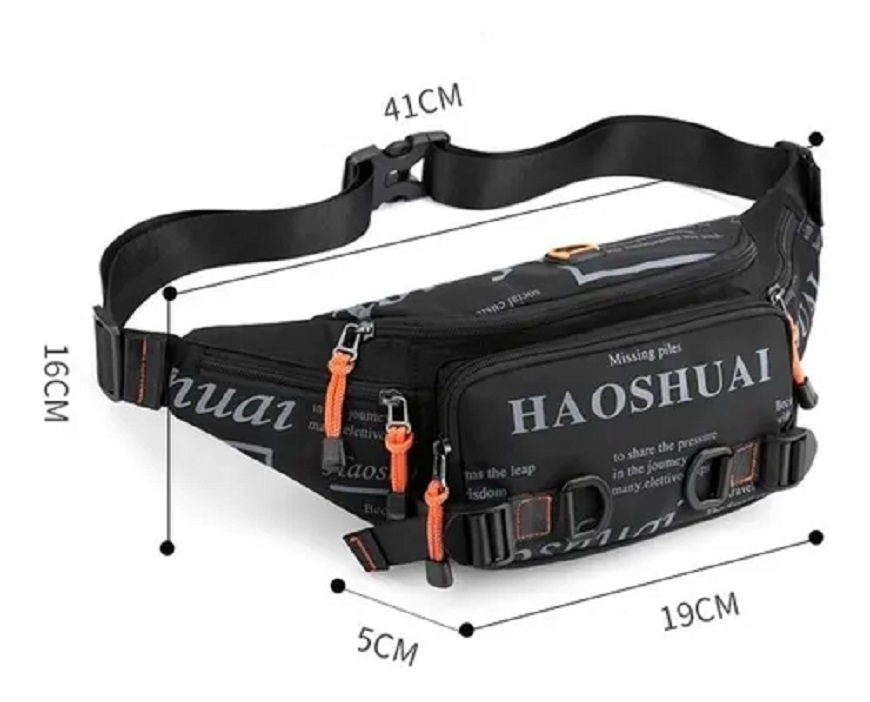 Pechera Riñonera Impermeable De Hombr Gran Capacidad